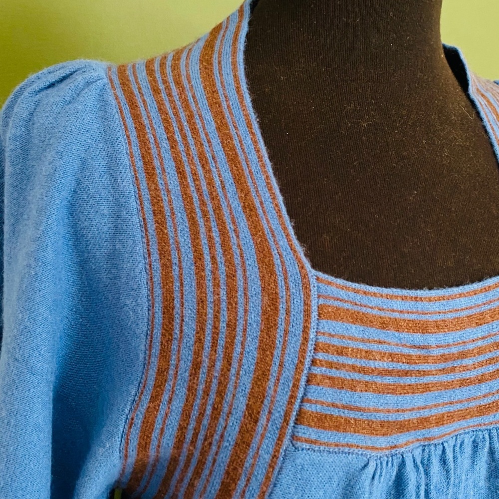 Plenty by tracyreese - blue and brown blouse